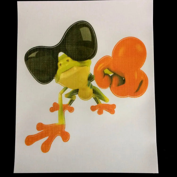 Three-dimensional frog car sticker adhesive decoration 12x16cm in frog series design