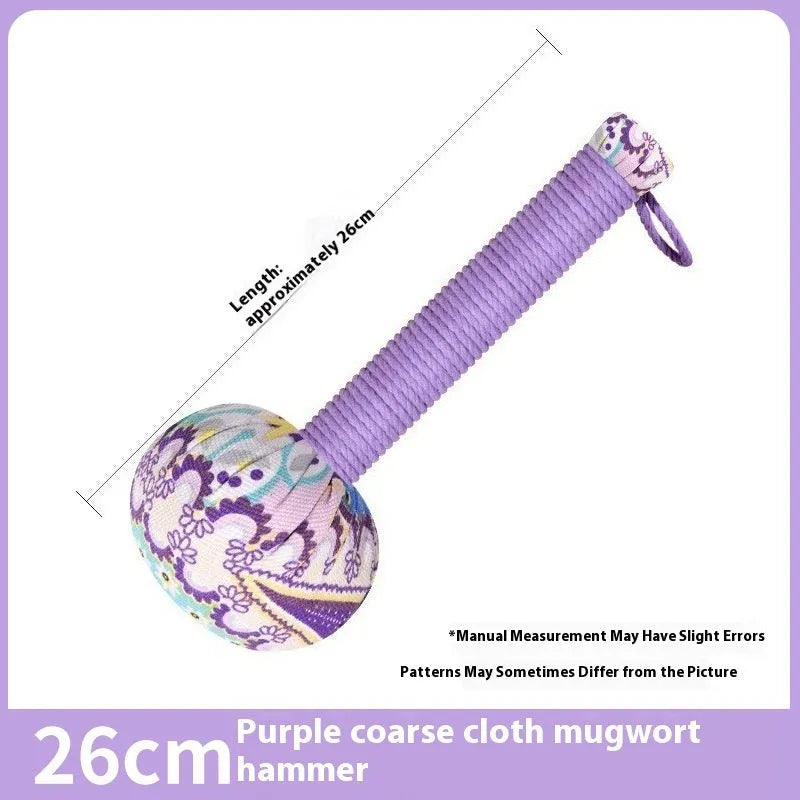 Argy wormwood massage hammer in five colours with 26cm and 31cm handle options