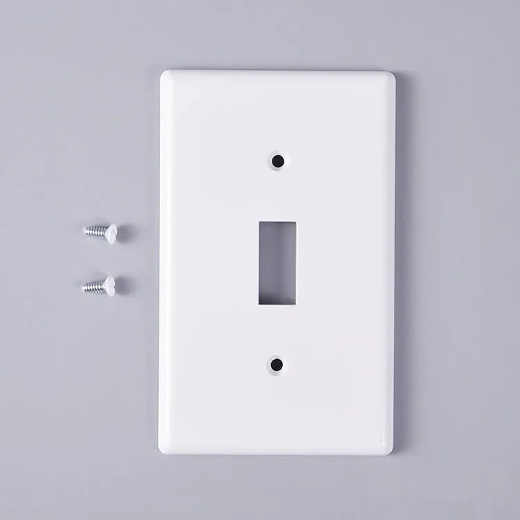 Plastic wall-mounted socket panel in black and white, American Standard surface shell