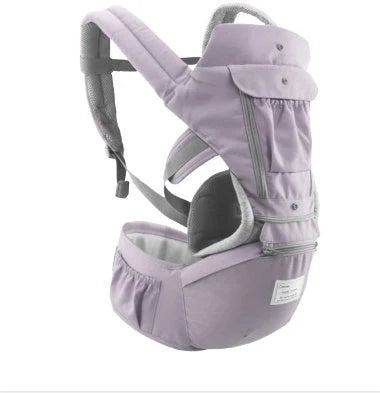 Multi-functional baby waist stool in various colours, designed for infants aged 3-36 months with a 20kg load capacity.