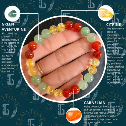 8mm multicolour glass beaded bracelet with European and American style design