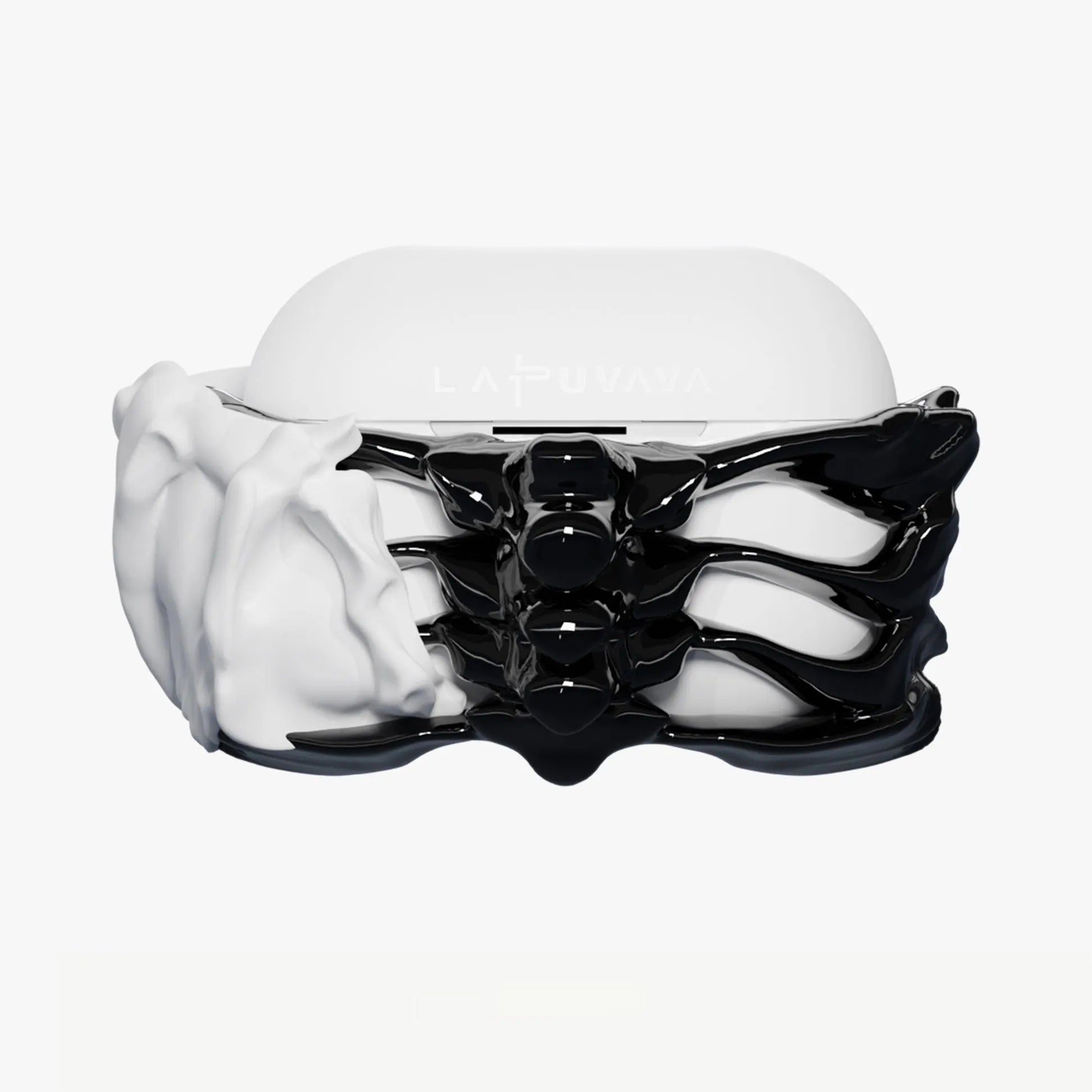 Skeleton wings silicone hard case for AirPods Pro in black with wing design