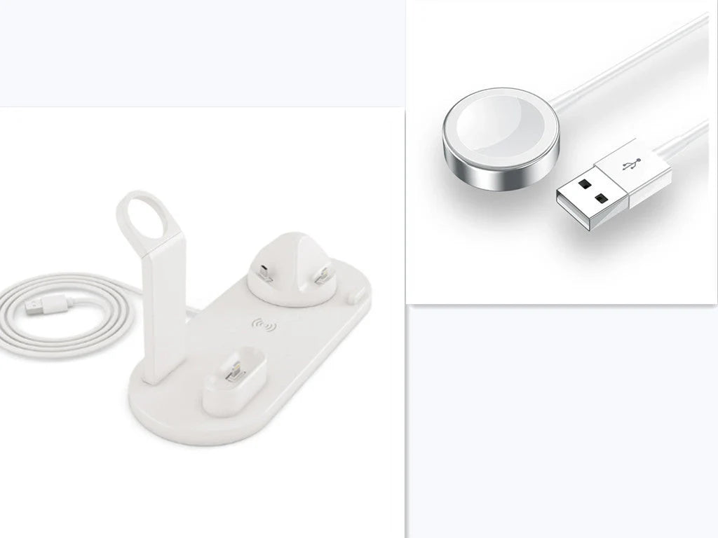 360-degree rotatable wireless charger stand for multiple devices