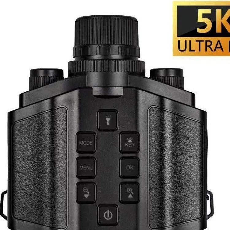 Z9 Standard infrared night vision binocular telescope with 8x magnification and 5K recording, black body
