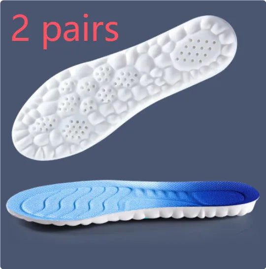 TPU sports insoles in orange, black, grey, blue, and sky blue, sizes 35-36 to 49-50, for boys and women