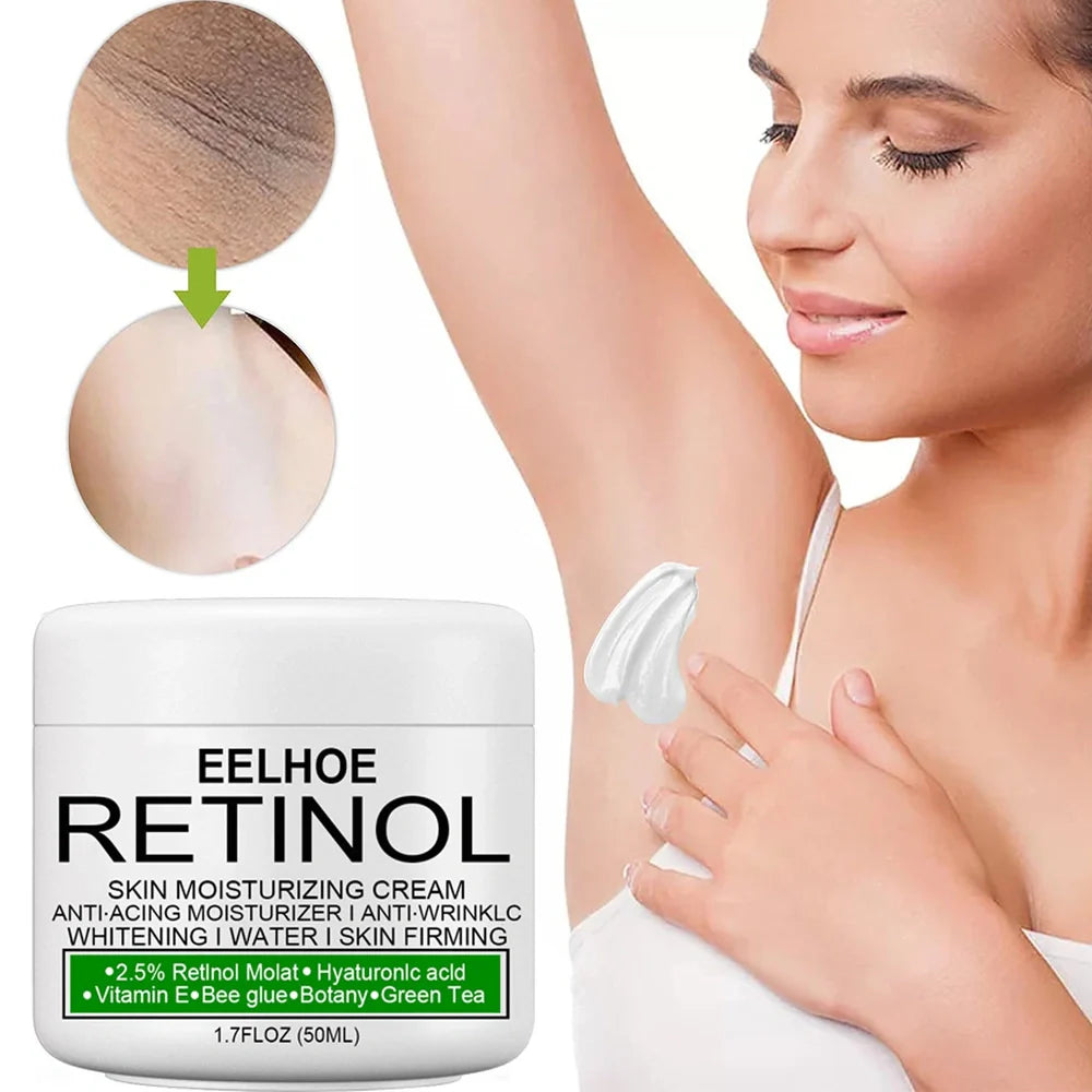 Skin brightening moisturising cream container with squalane and milk extract ingredients