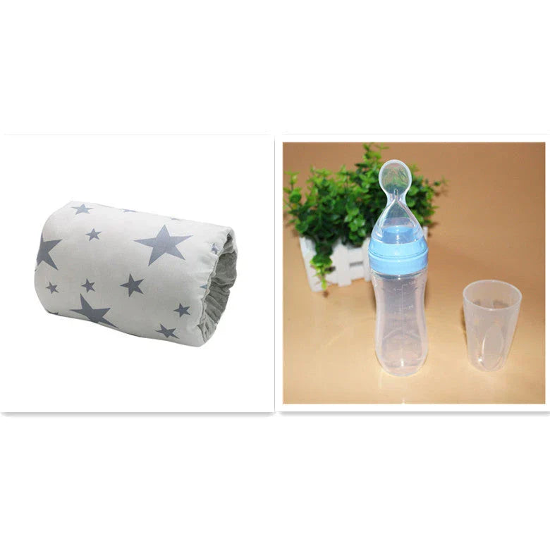 Adjustable baby cotton nursing arm pillow for breastfeeding support in various colours