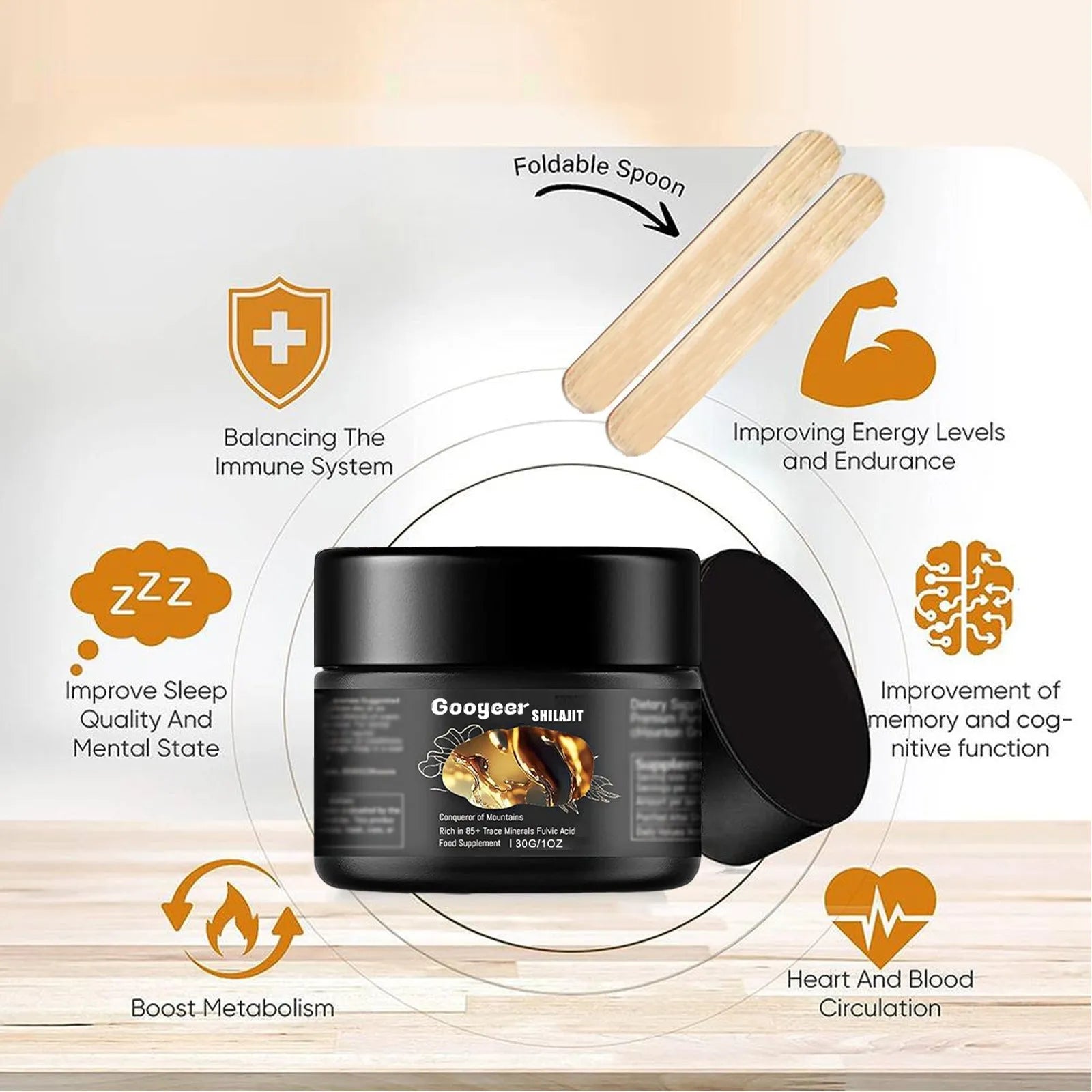 Body care kit box with a 30g supplement container for universal skin type application.