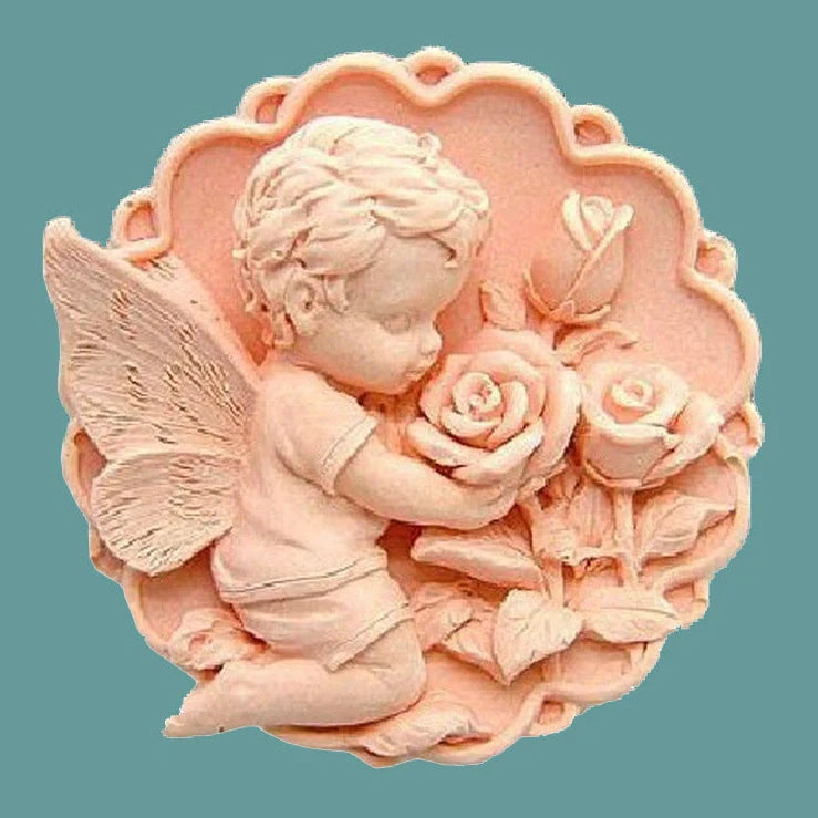 ROSEANGEL customisable silicone soap mould for handmade perfumed soap production