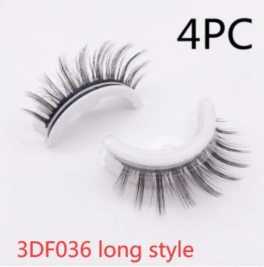 Captivating 3D layered mink-like false eyelashes for bold, voluminous eye makeup looks