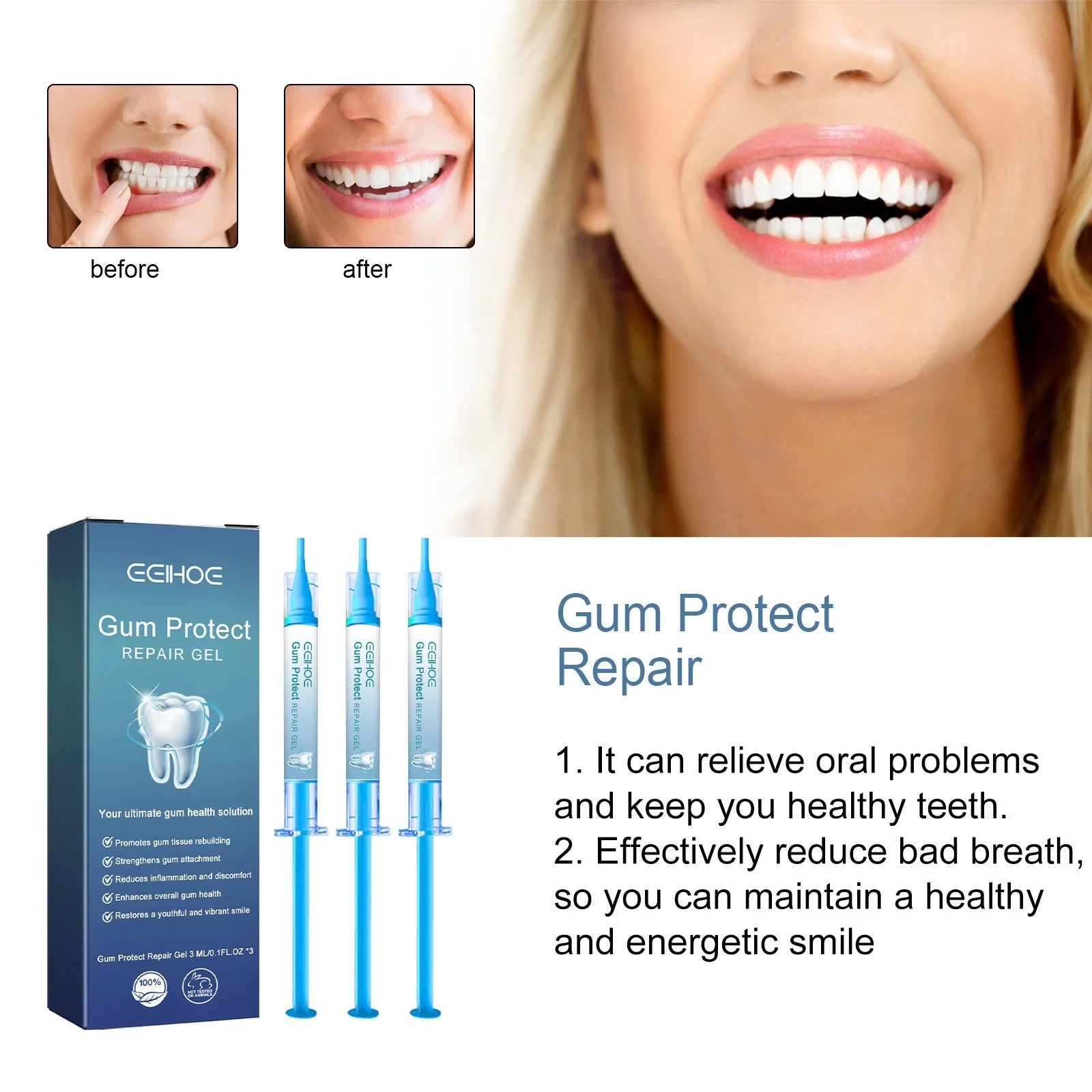 EELHOE Gum Repair Series oral care products for gum sensitivity and repair