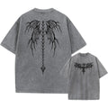 Men's oversized loose fit cotton t-shirt with drop-shoulder short sleeves in various colours