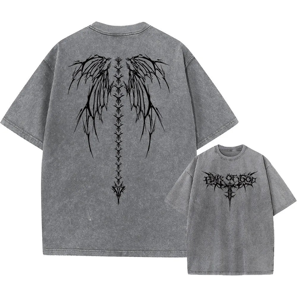 Men's oversized loose fit cotton t-shirt with drop-shoulder short sleeves in various colours