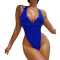 Red sleeveless backless high waist tight jumpsuit for women in polyester fabric