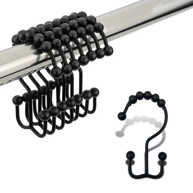 Stainless Steel Mountain-shaped Ball Curtain Hook in various finishes