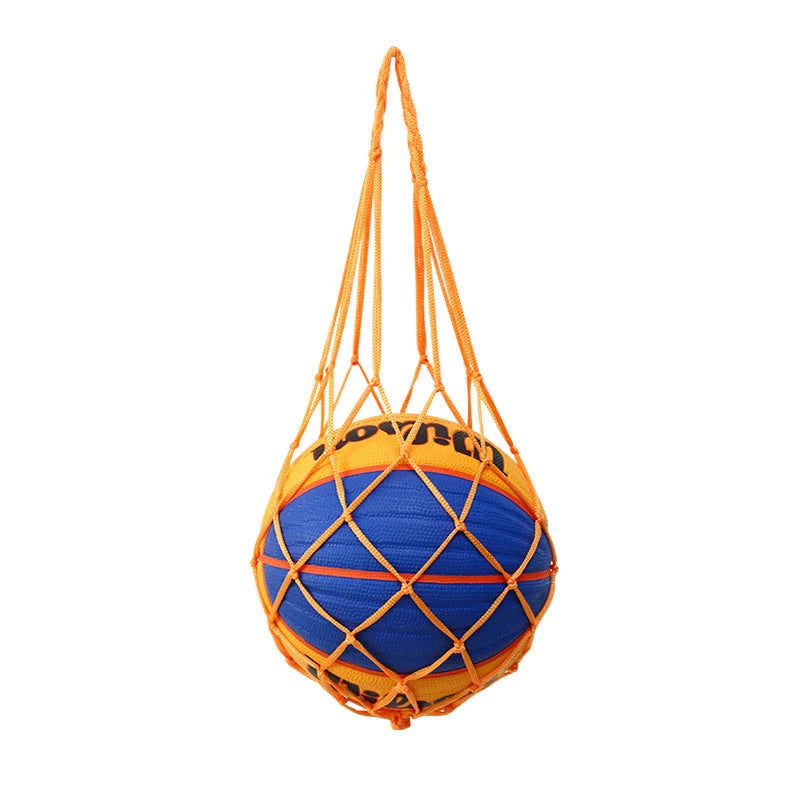 Mesh sports bag for basketball, football, and volleyball with bold storage options