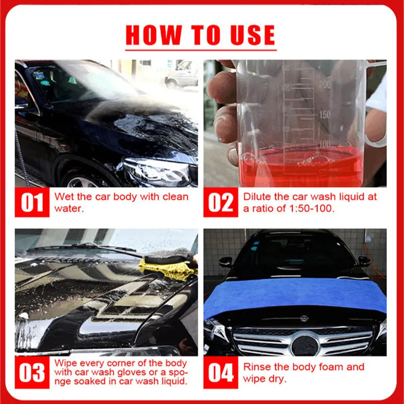 100 ml bottle of concentrated car paint decontamination and polishing high foam cleaner.