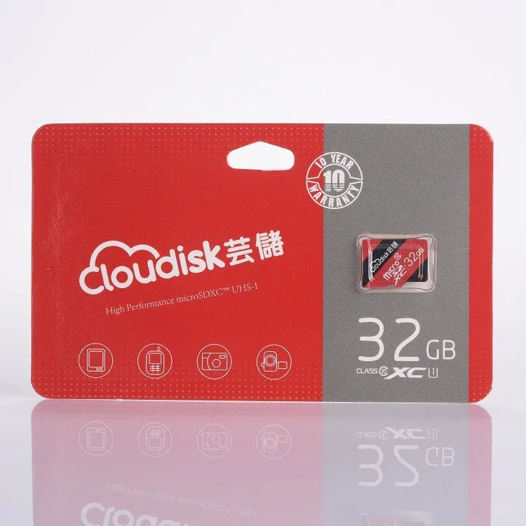 Red driving recorder memory card 32GB Class10 TF for dash cam
