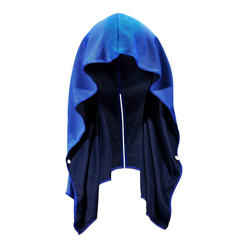 Polyester sports cool headscarf in eight colours for sun protection, 60x30cm size