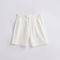 Men's light blue cotton blend casual shorts with loose-fitting summer design