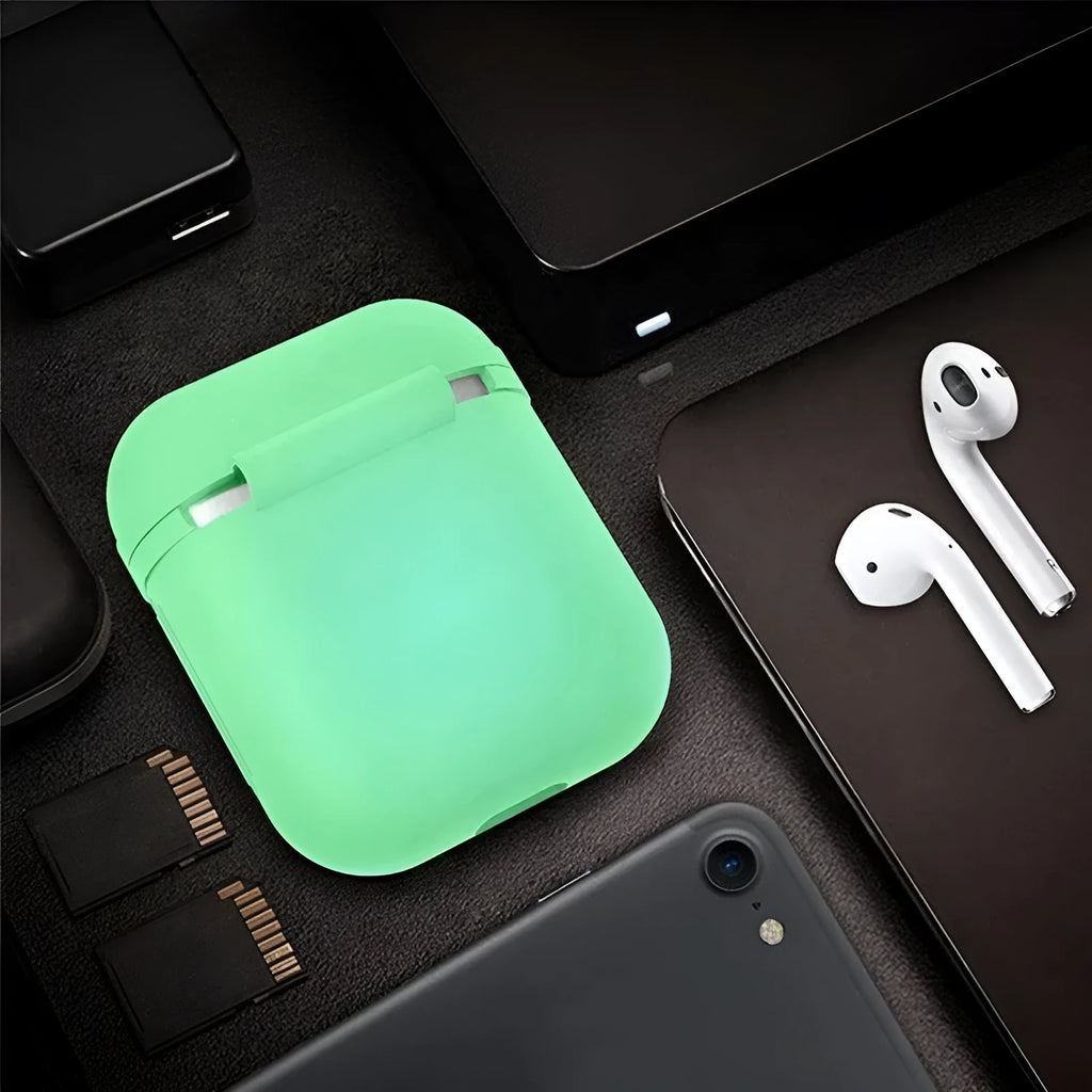 Luminous silicone flip-type protective case for AirPods