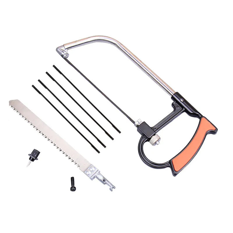 Practical seven-in-one alloy steel hand saw set for DIY woodworking cutting tasks with multiple blade options.