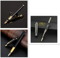 Red and black metal ballpoint pens with 0.5mm Yijin nibs for business writing