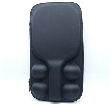 Black EVA pickleball racket case with two shoulder straps.