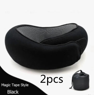 Comfortable U-Shaped Travel Neck Pillow with Memory Foam for Airplanes and Commutes