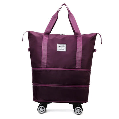 Universal Wheel Travel Bag with double-layer dry and wet separation in various colours