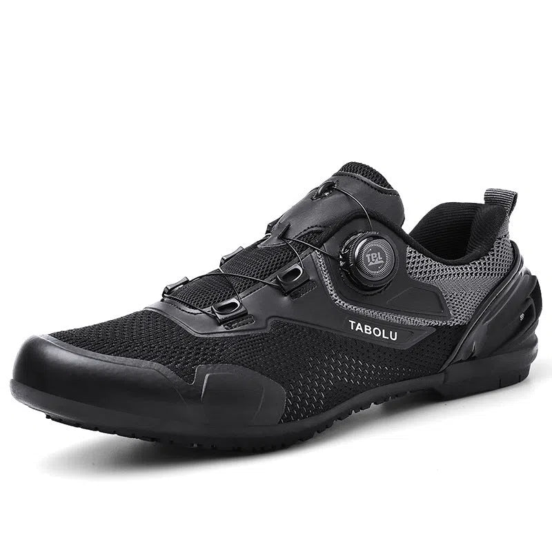 Breathable lightweight cycling shoes for men and women road bike, black color, neutral fit size 36-47