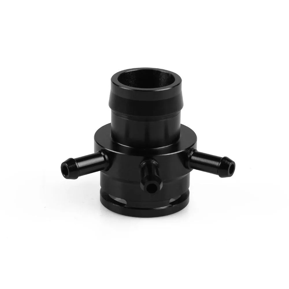 Second generation engine vacuum adapter tee in black or titanium colour