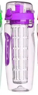 32oz Tritan fruit infusing water bottle with fruit cup infuser and leakproof design