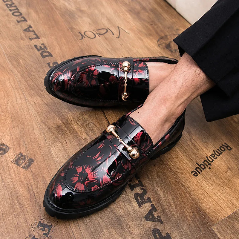 British casual leather-look shoes for men with microfiber upper mid heel available in multiple colours