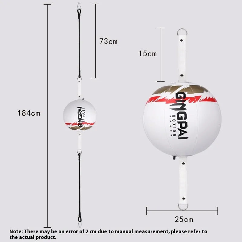 PU hanging boxing speed ball for reaction training in black, green, and white colour options.