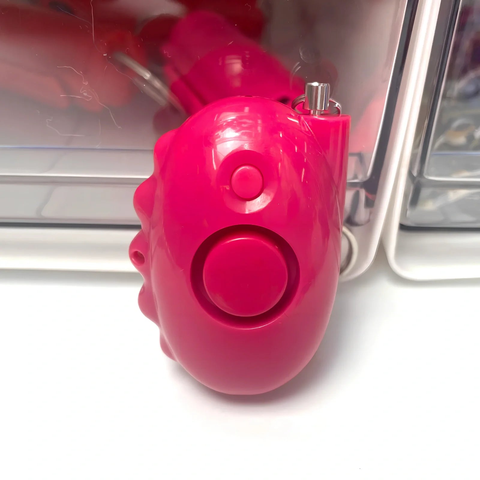 Beaded card bag set with wool ball, 130dB alarm, spray, key knife, and bottle opener components