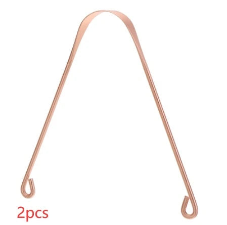 Copper tongue scraper for effective oral hygiene and fresher breath