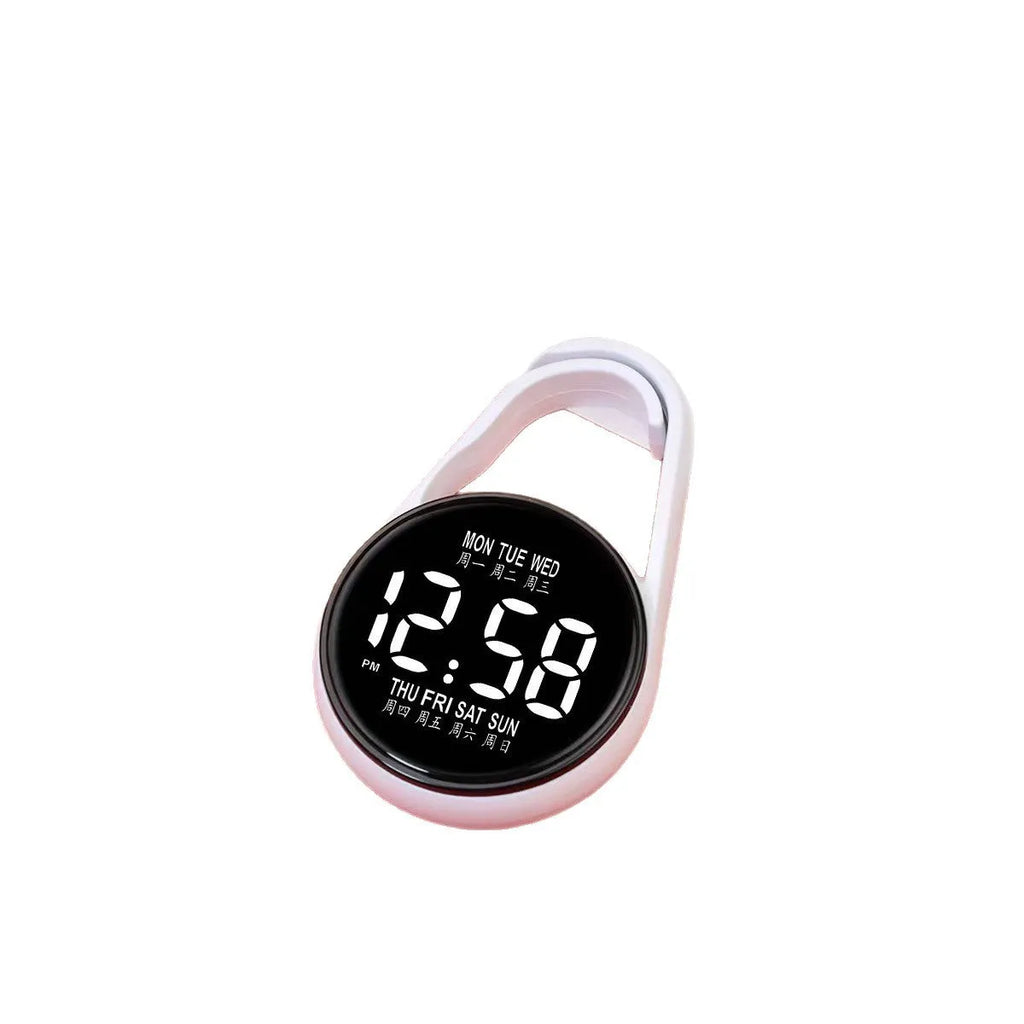 Mini electronic watch with LED luminous display in various colour options on plastic strap