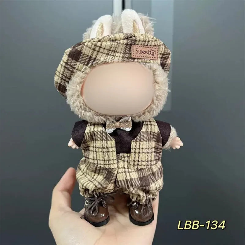 17cm vinyl doll clothes costume for plastic figurines with LBB style options
