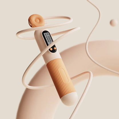 Adjustable smart jump rope with calorie counter in various colours for effective fitness workouts