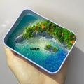 DIY bamboo handmade marine landscape model ornament for aquarium decor