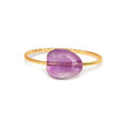 Geometric-shaped agate ring for women showing original design in one of eight available colours.