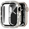 Double diamond glass Apple Watch case in multiple colours showing peep-proof screen protection