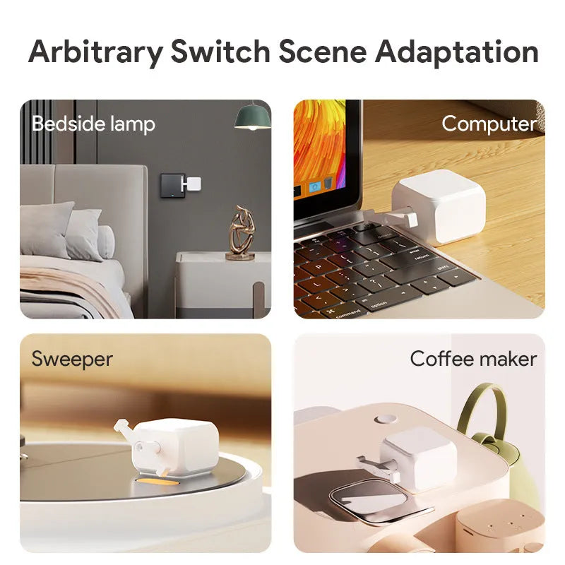 Small white Bluetooth rocker arm finger robot remote control with dimensions 53x29x14mm