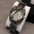 European American special-shaped design watch with silver dial scale and 10mm thickness