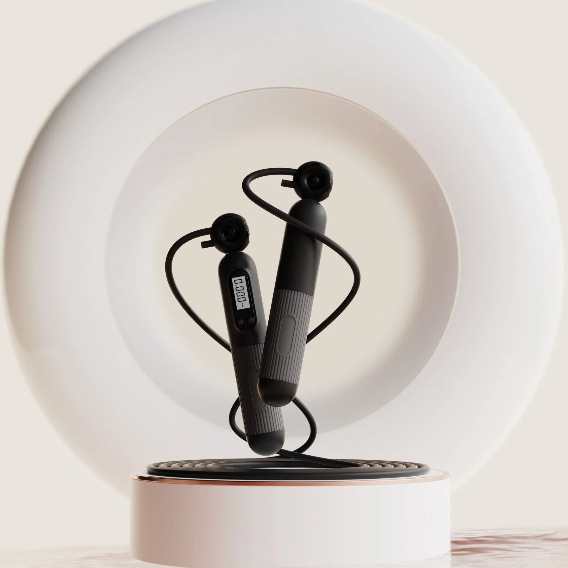 Adjustable smart jump rope with calorie counter in various colours for effective fitness workouts