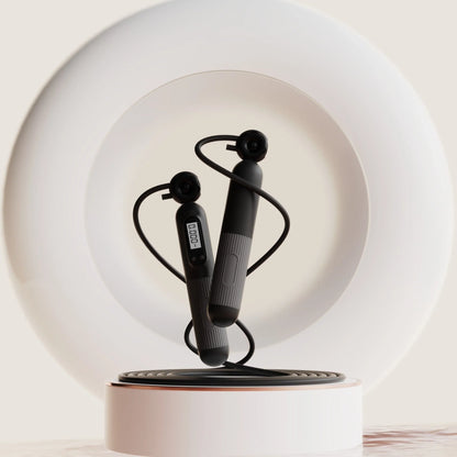 Adjustable smart jump rope with calorie counter in various colours for effective fitness workouts