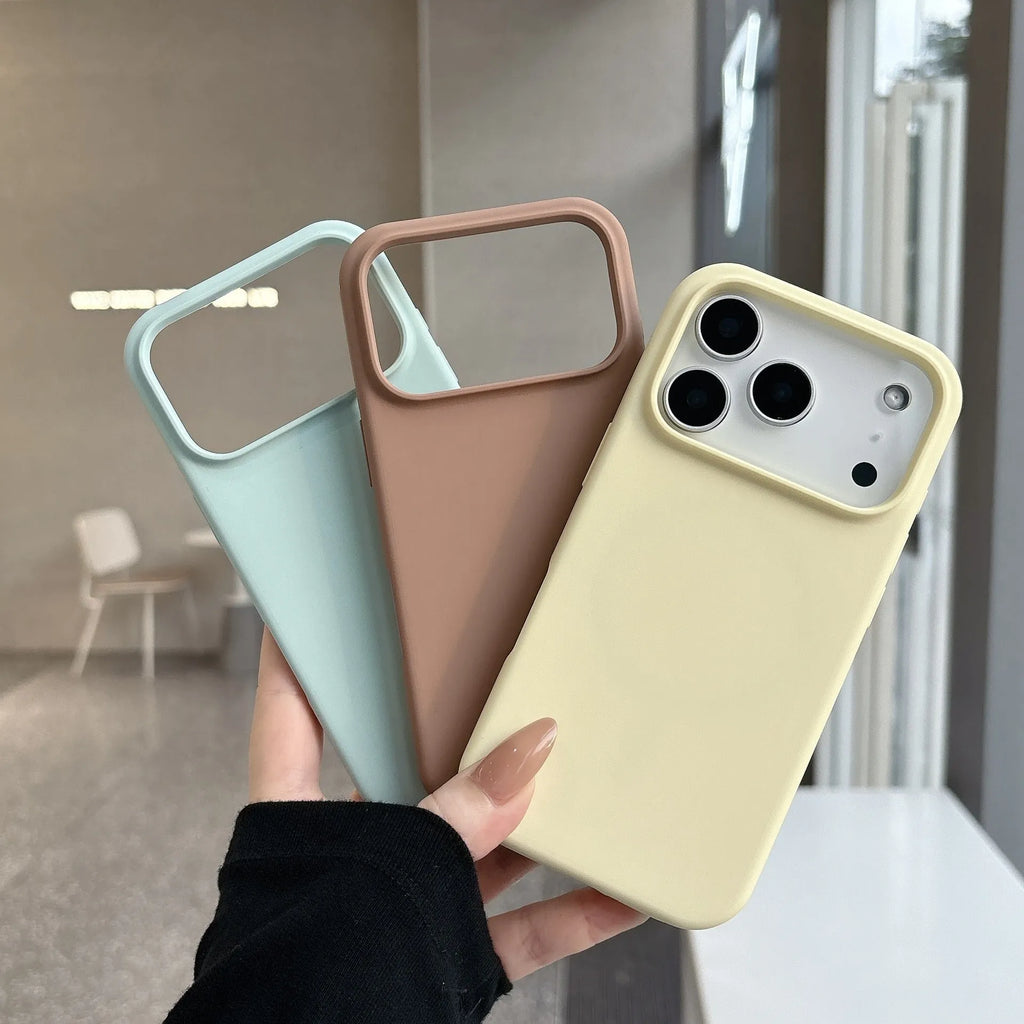 Liquid silicone magnetic charging phone case with AI button for iPhone 16 and 17 series