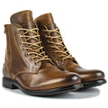Knight Series men's leather boots with side zipper in black and brown colour options