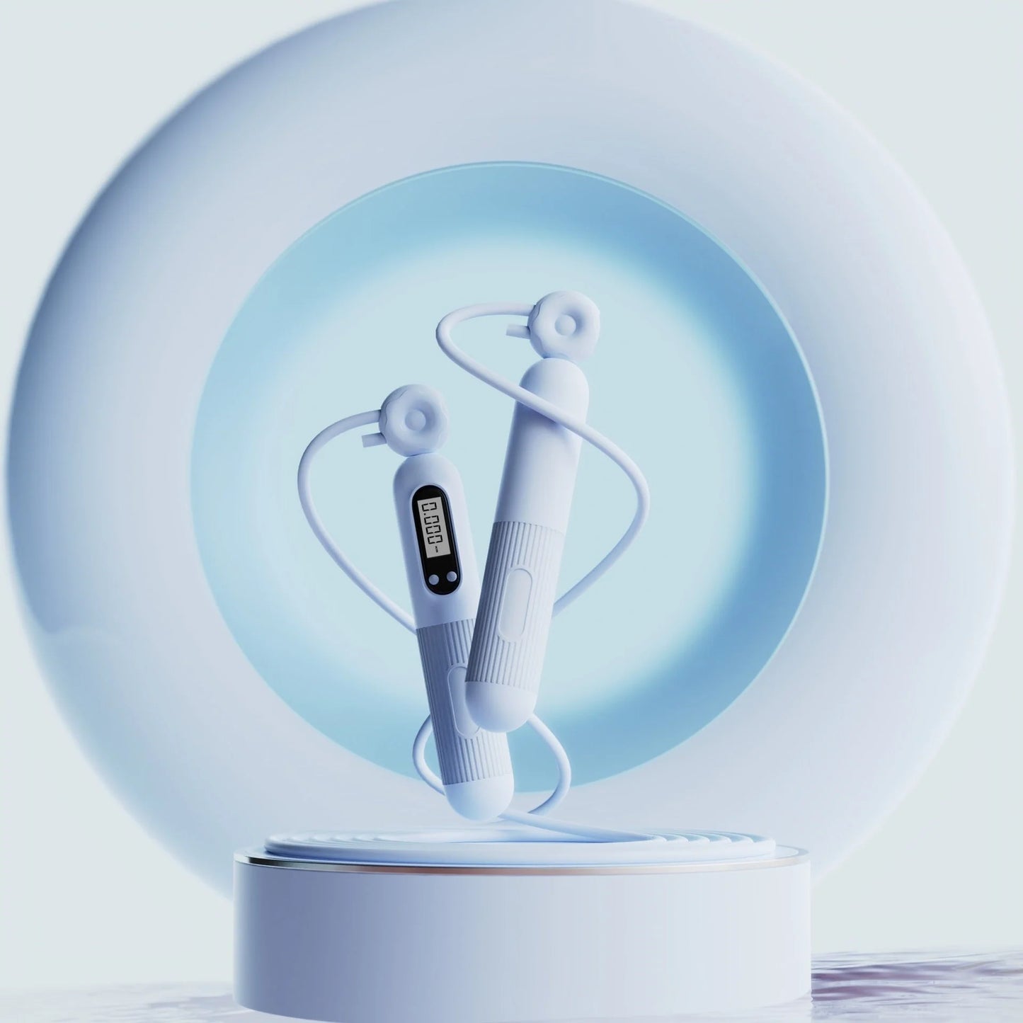 Adjustable smart jump rope with calorie counter in various colours for effective fitness workouts